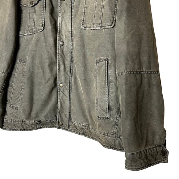 Levis Jacket Size XXL Coat Khaki Green Brown Chore Work Utility Pockets Quilted - Picture 4 of 13